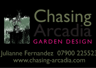 Chasing Arcadia reverse logo
